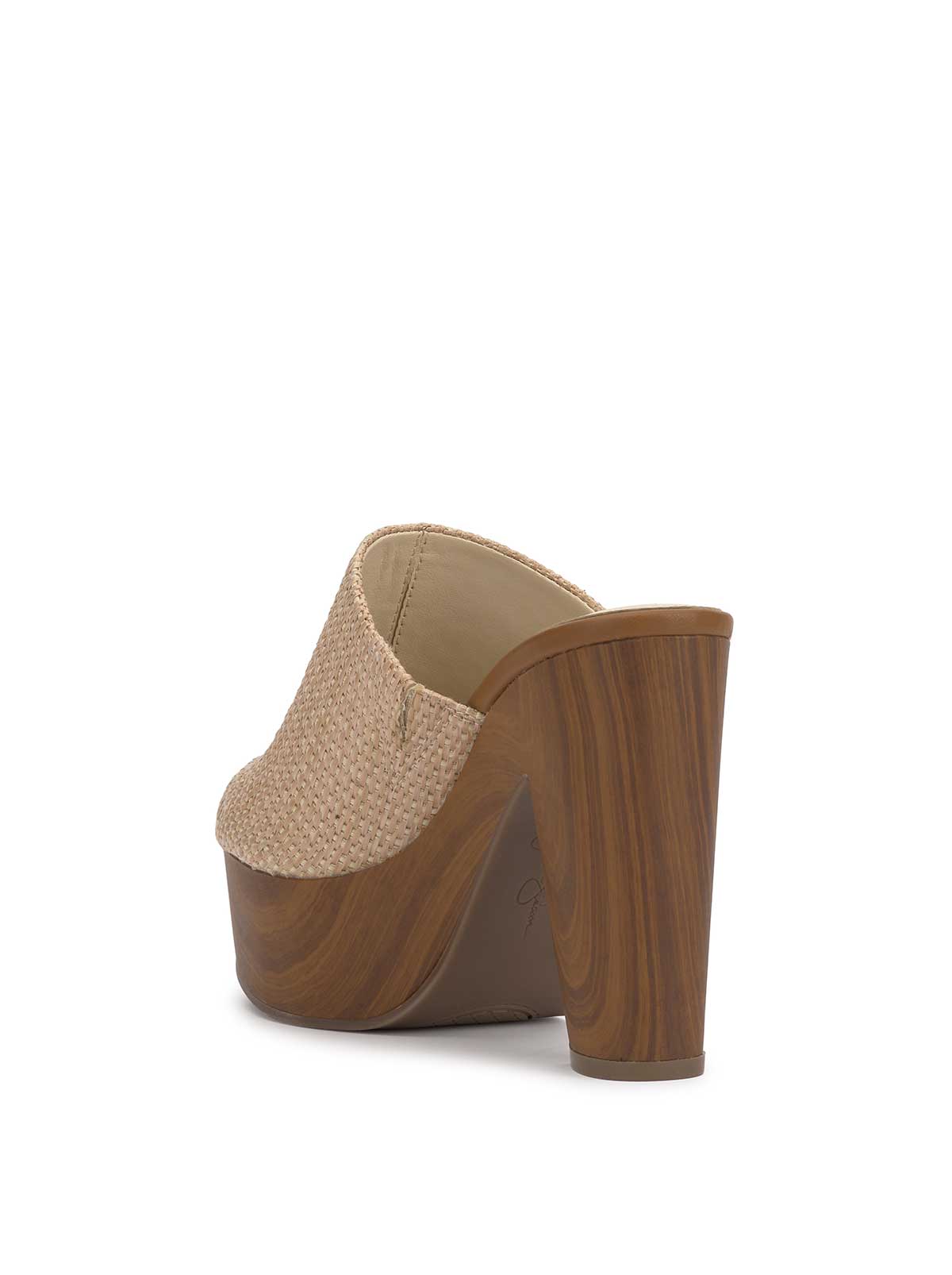 Shelbie Platform Slide in Natural Raffia - Jessica Simpson Women
