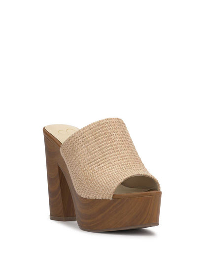 Shelbie Platform Slide in Natural Raffia - Jessica Simpson Women