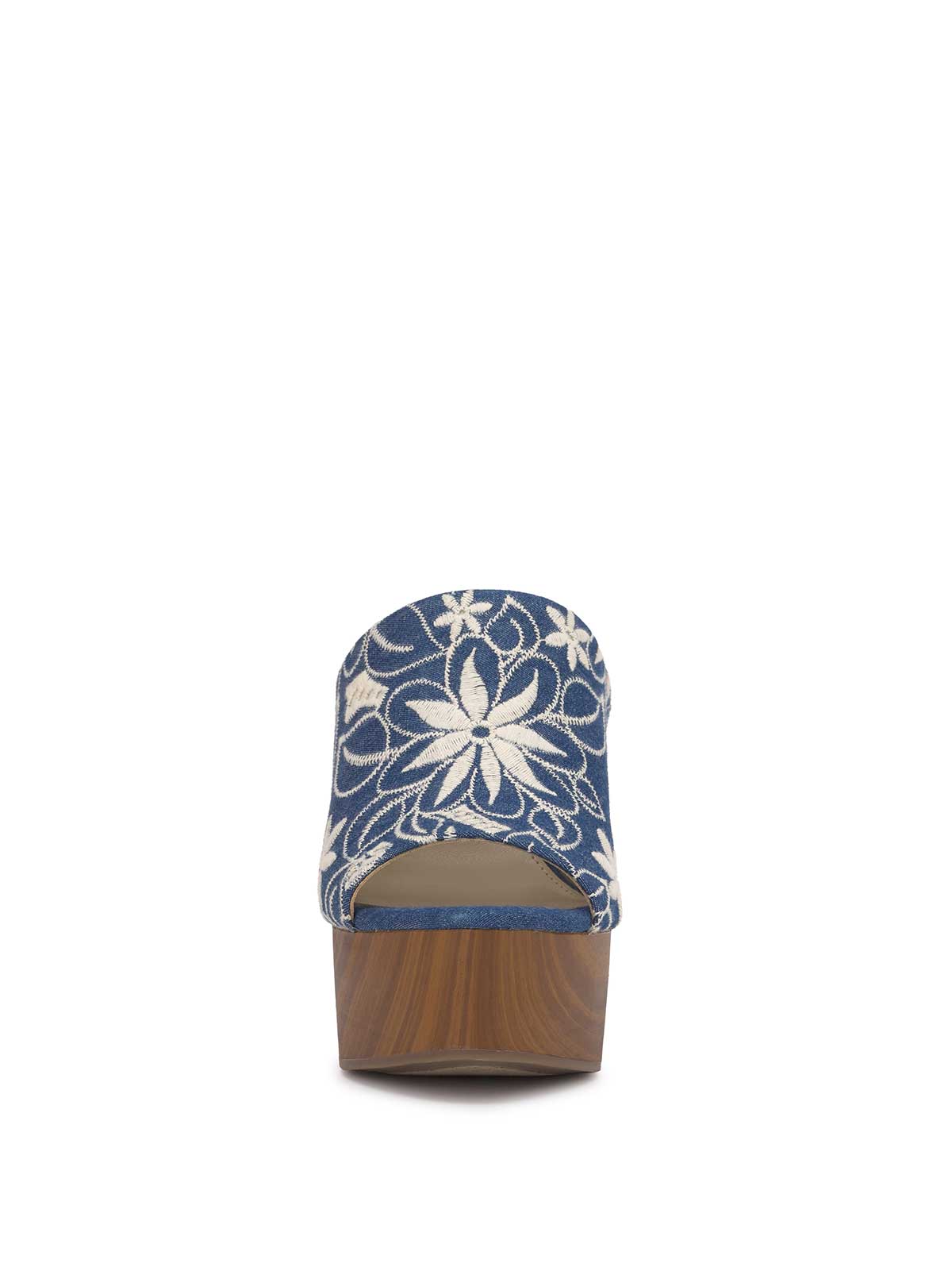 Shelbie Platform Slide in Floral Denim - Jessica Simpson Women