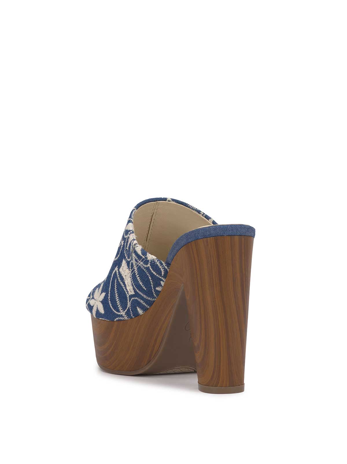 Shelbie Platform Slide in Floral Denim - Jessica Simpson Women