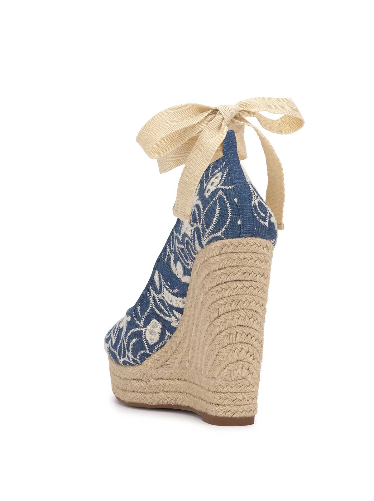 Zexie Platform Wedge in Floral Denim - Jessica Simpson Women