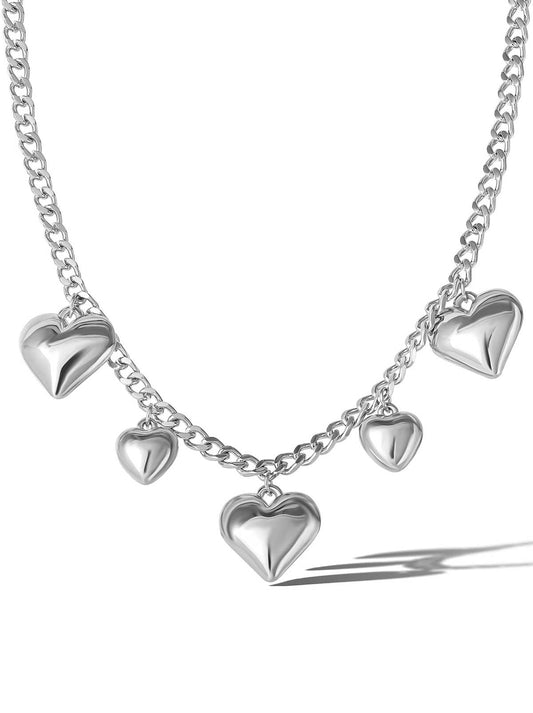 5 Heart Necklace - Jessica Simpson Accessories