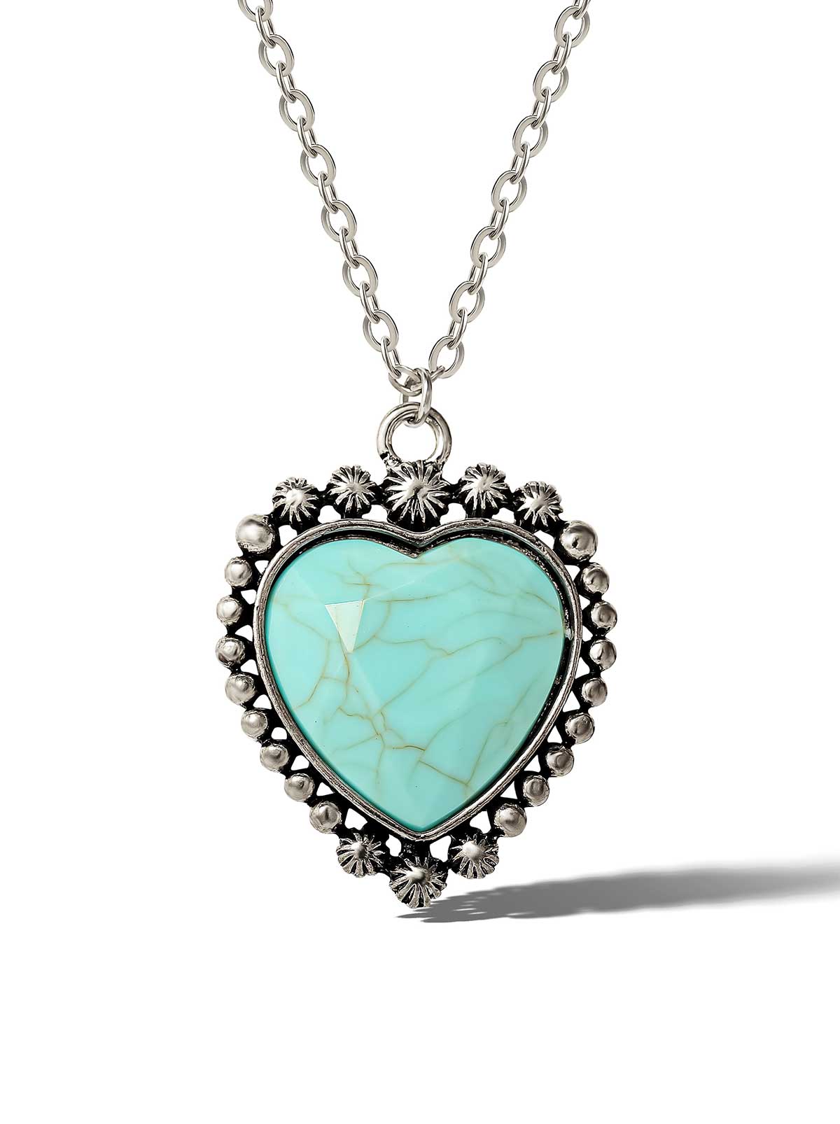 Turquoise Heart Necklace - Jessica Simpson Accessories