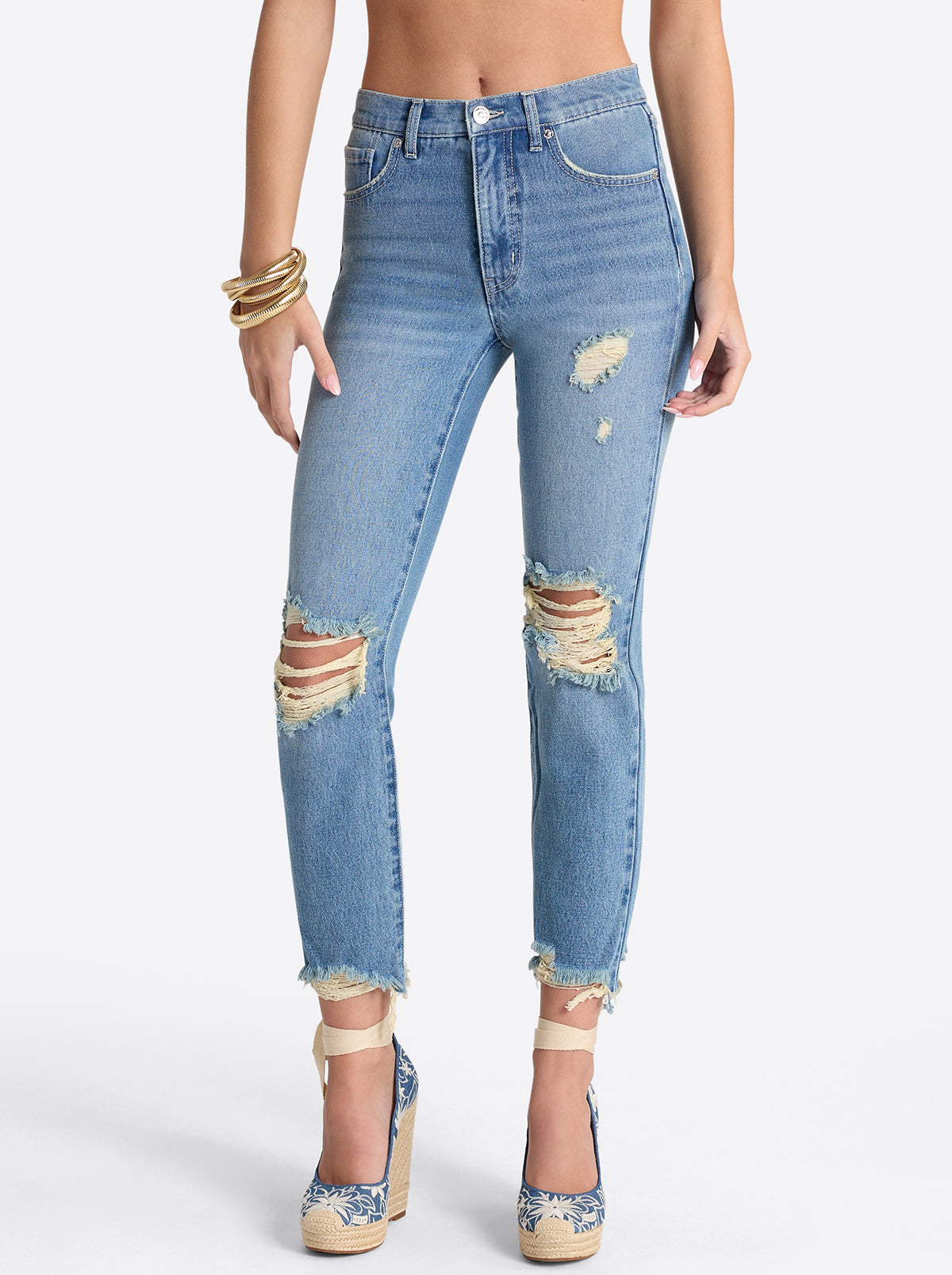 Harmony Straight High Rise Jeans in Incline - Jessica Simpson Women