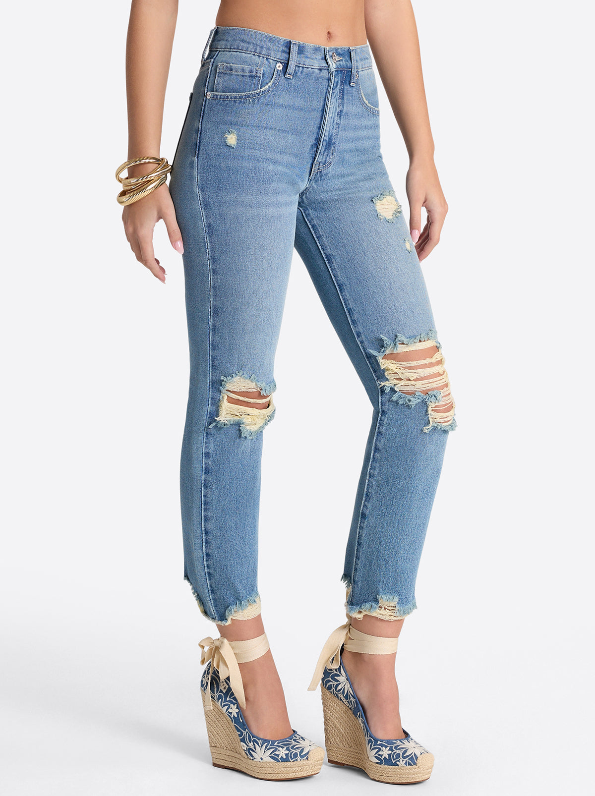 Harmony Straight High Rise Jeans in Incline - Jessica Simpson Women