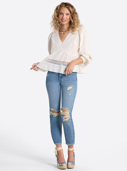 Harmony Straight High Rise Jeans in Incline - Jessica Simpson Women