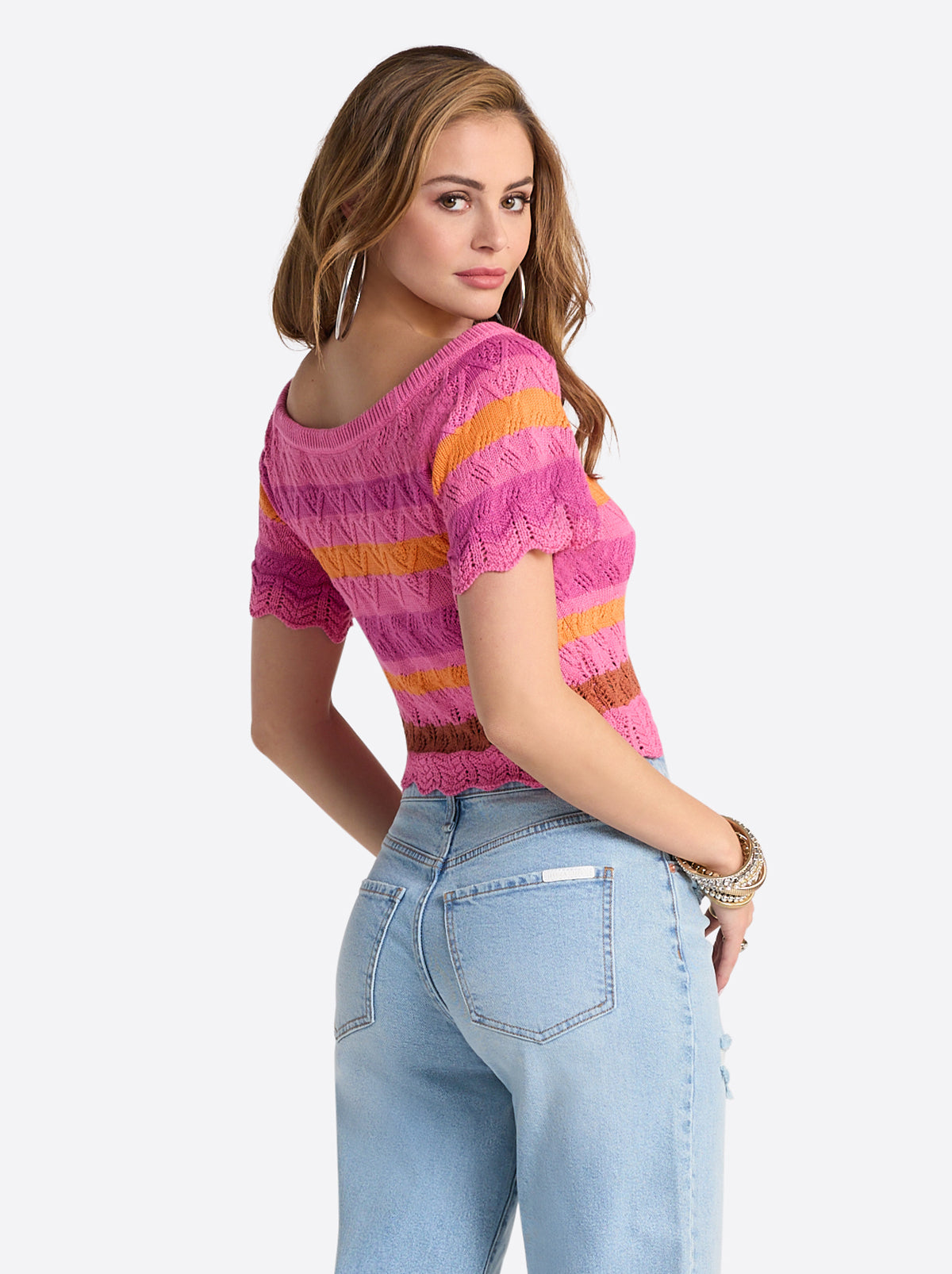 Edlyn Sweater in Rosebloom Combo - Jessica Simpson Women
