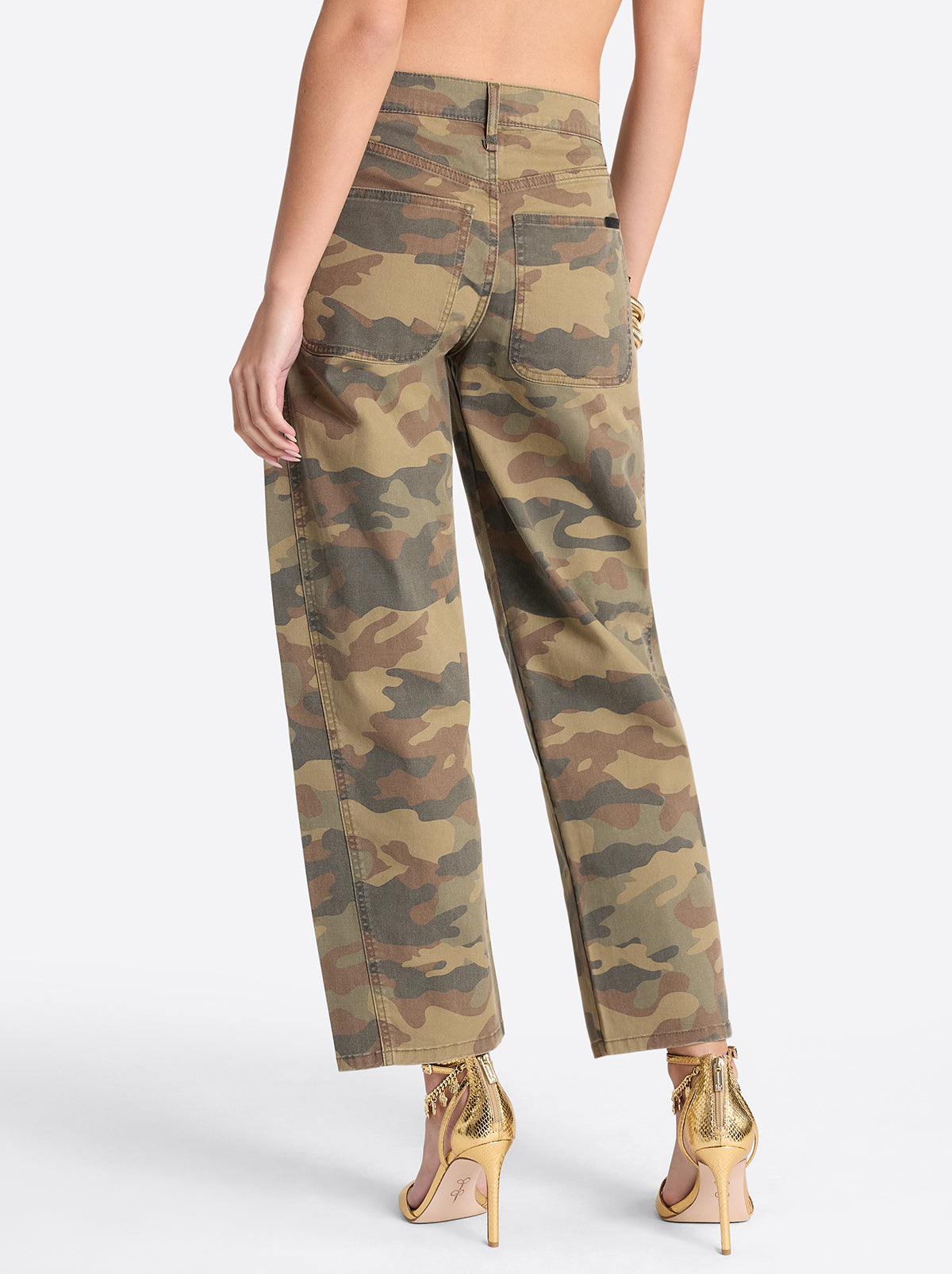 Relaxed Barrel Jeans in Camo - Jessica Simpson Women