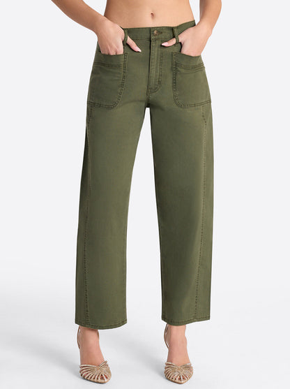 Relaxed Barrel Jeans in Forest Night - Jessica Simpson Women