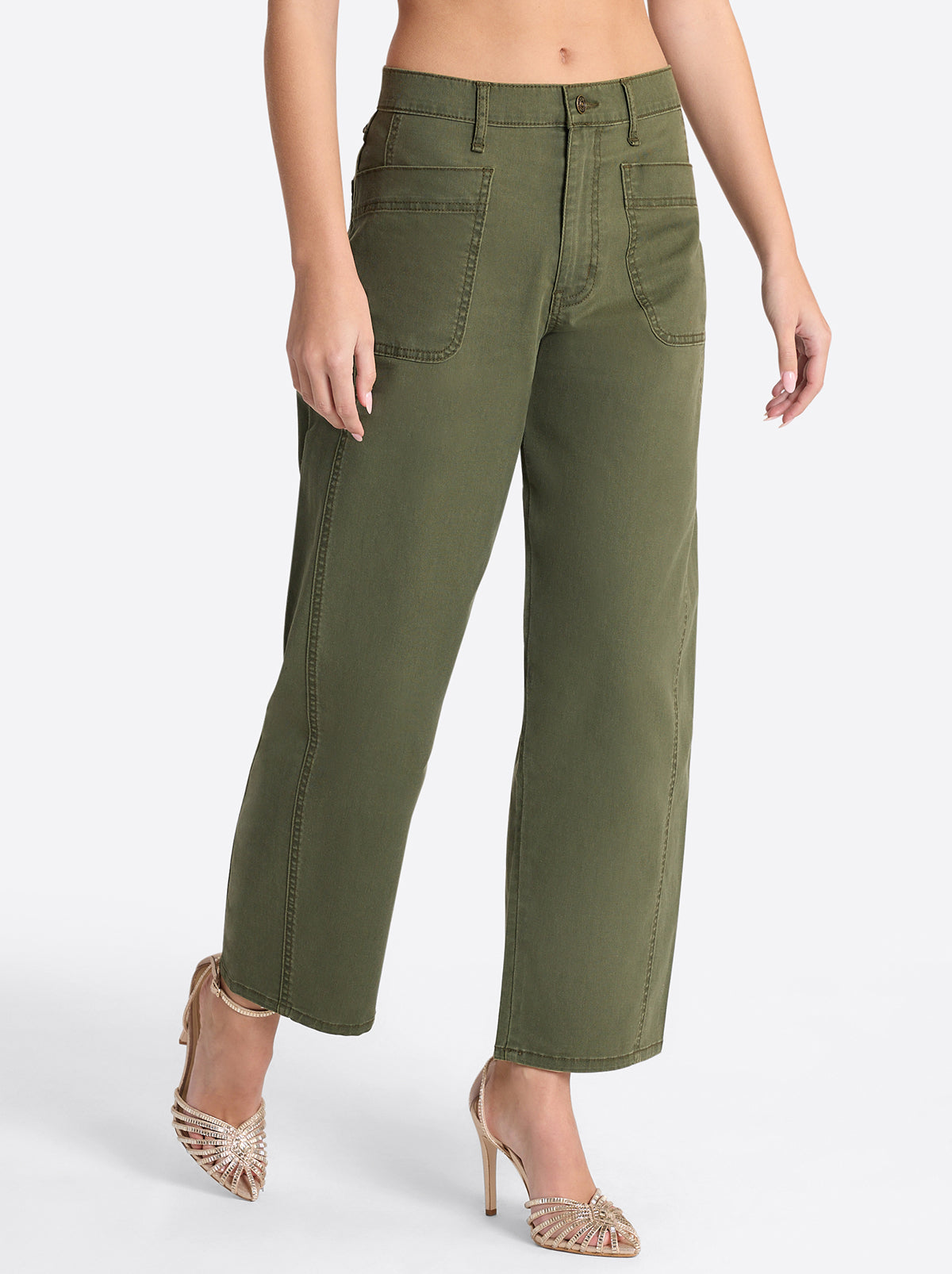 Relaxed Barrel Jeans in Forest Night - Jessica Simpson Women