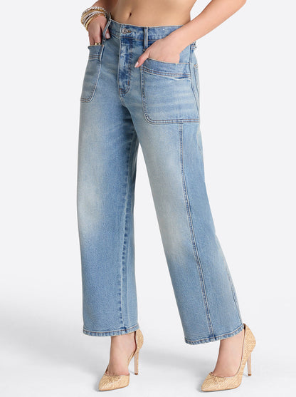 Relaxed Barrel Jeans in Composer - Jessica Simpson Women