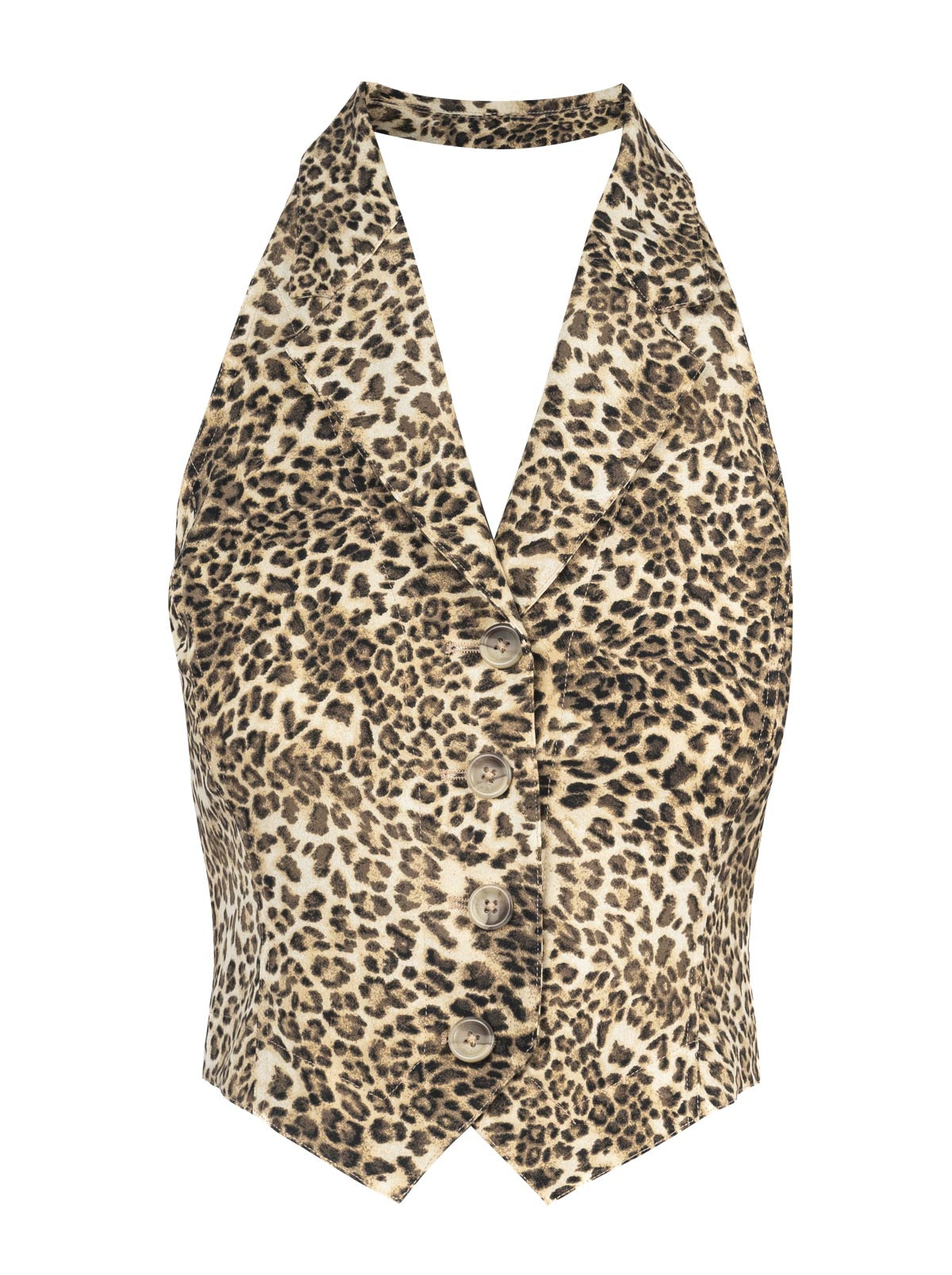 Antonia Vest in Vanilla Ice Petite Leopard - Jessica Simpson Women
