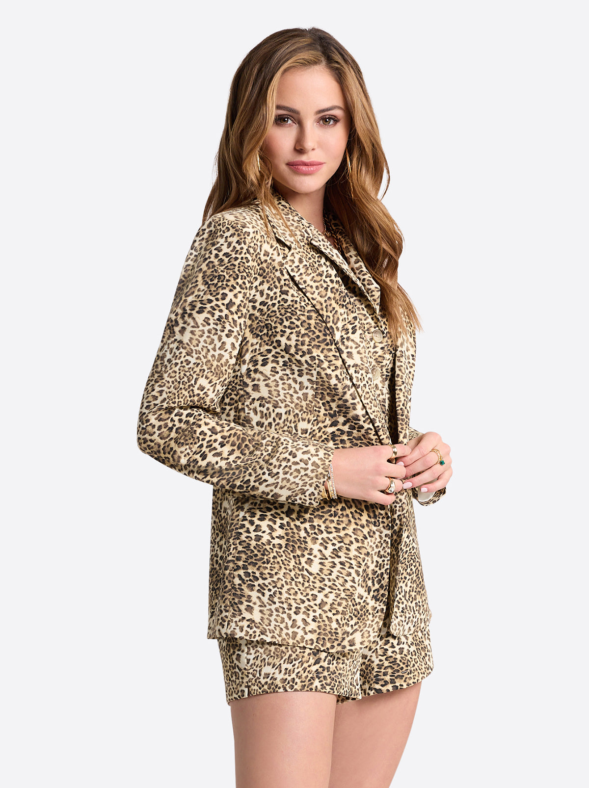 Kailani Blazer in Vanilla Ice Petite Leopard - Jessica Simpson Women
