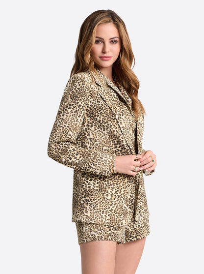 Kailani Blazer in Vanilla Ice Petite Leopard - Jessica Simpson Women