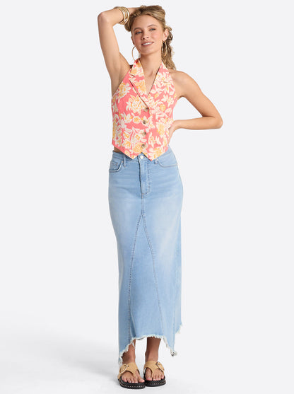 Della Maxi Skirt in Mystic Breeze - Jessica Simpson Women