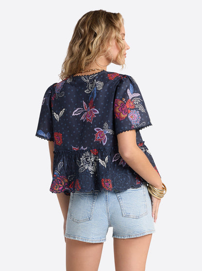 Raquelle Blouse in Polar Night Colorful Rio - Jessica Simpson Women