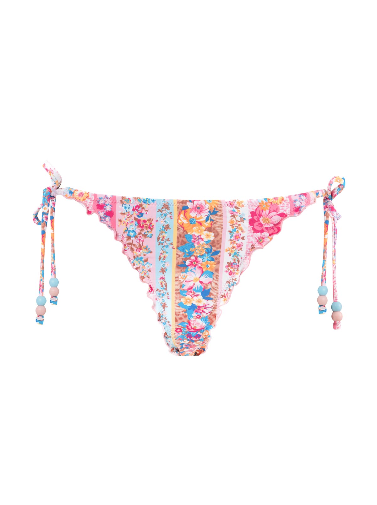 Lettuce Edge String Bikini in Flower Paradise - Jessica Simpson Women