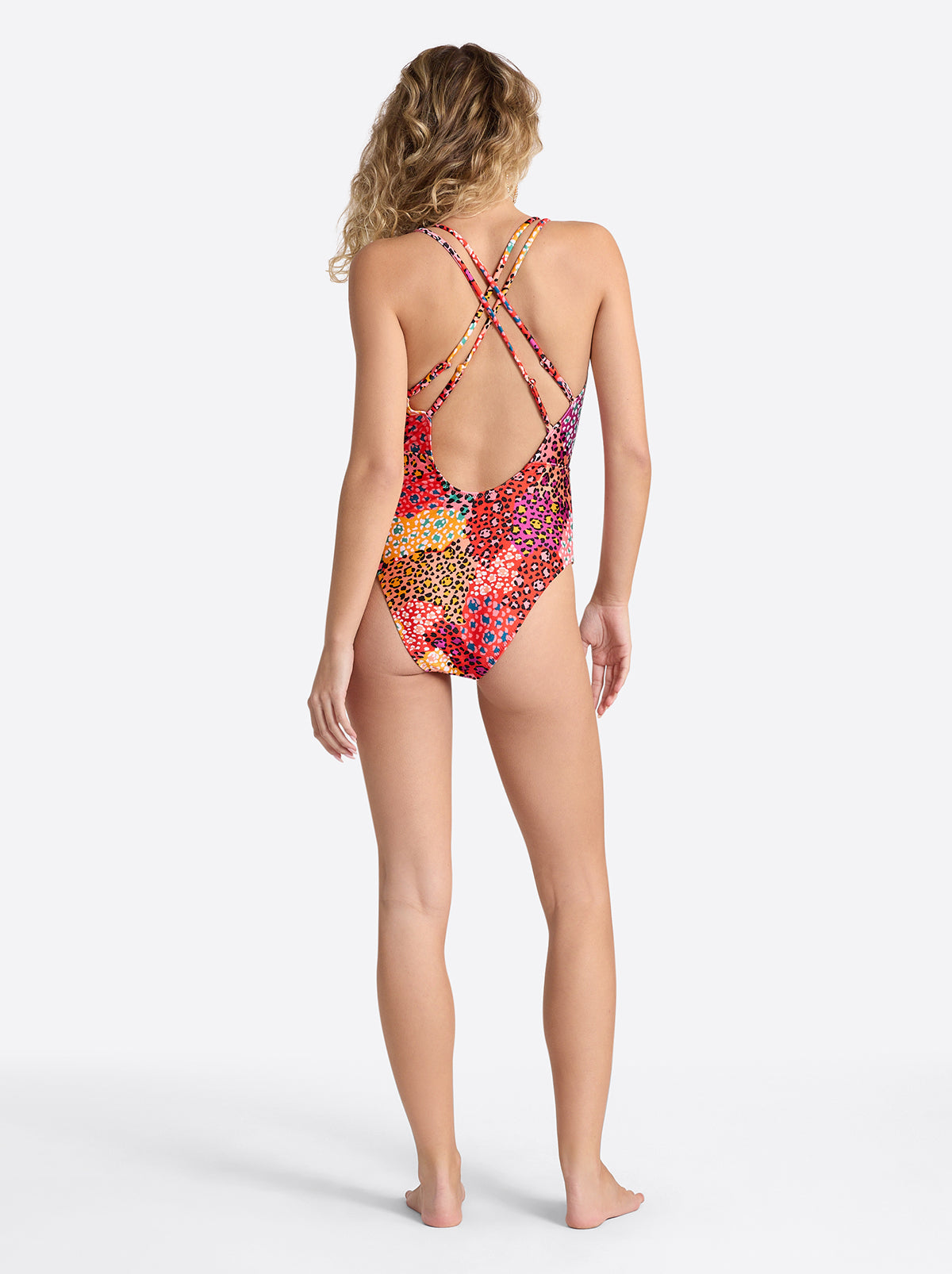 Double Strap Plunge One Piece in Belle of the Ball - Jessica Simpson Women