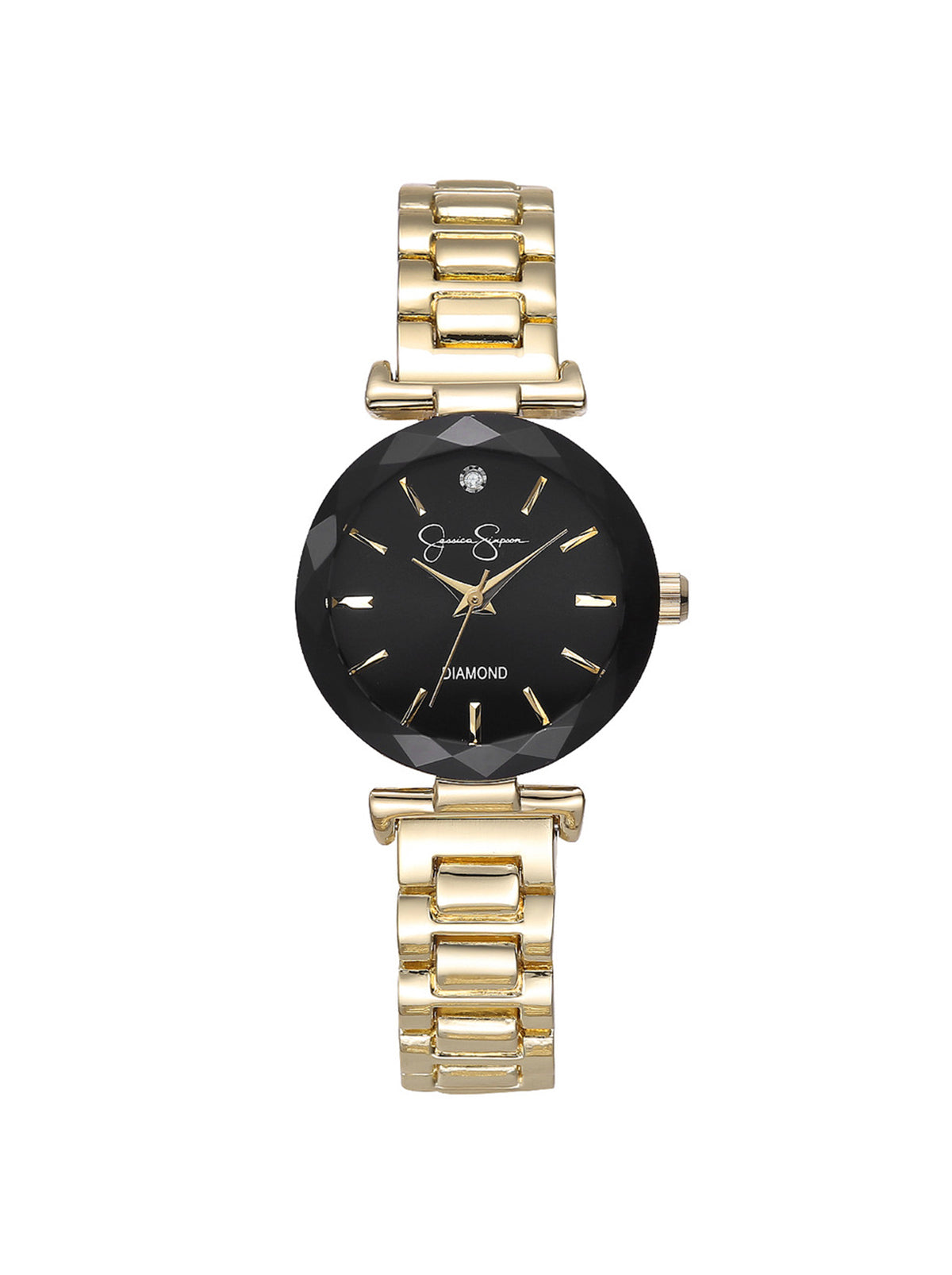 Diamond Dial Bracelet Watch in Gold - Jessica Simpson Accessories